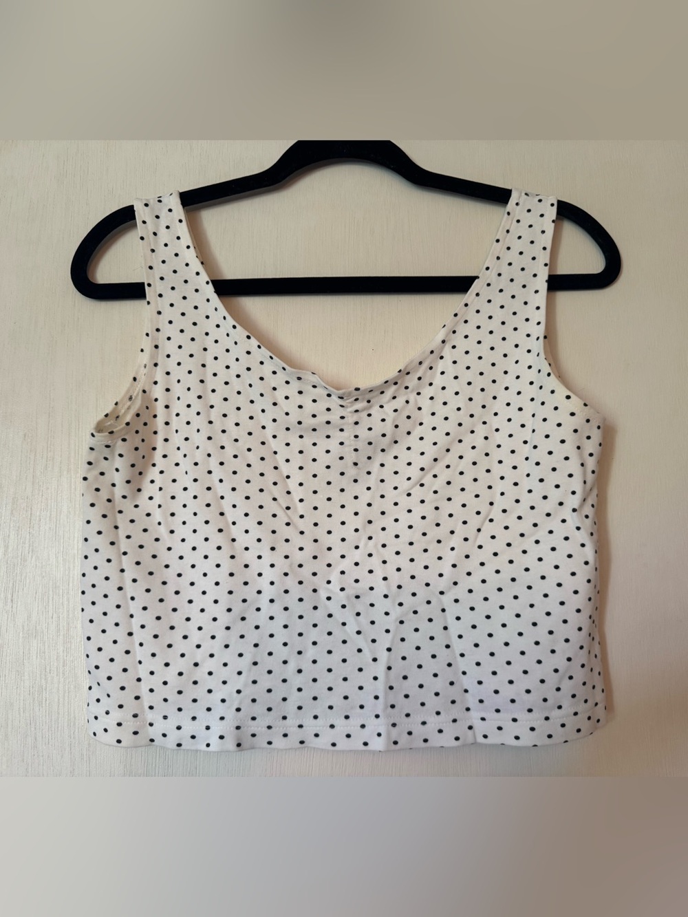 Vtg polka dot crop top
